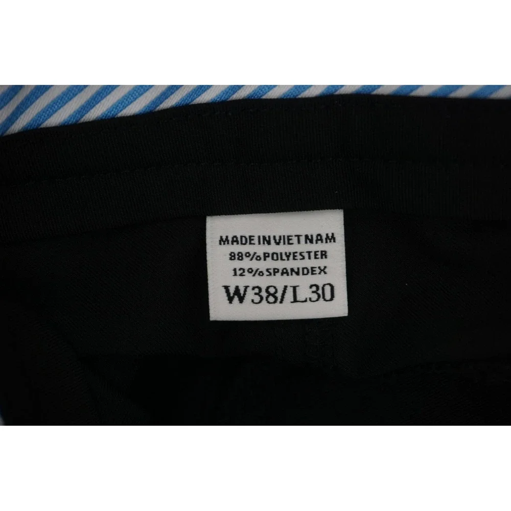 FootJoy Golf Pants Mens 38x30 Black Athletic Fit Performance Stretch Fabric